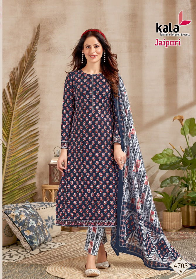 Kala Jaipuri 2 Cotton Printed Readymade Suits Catalog
